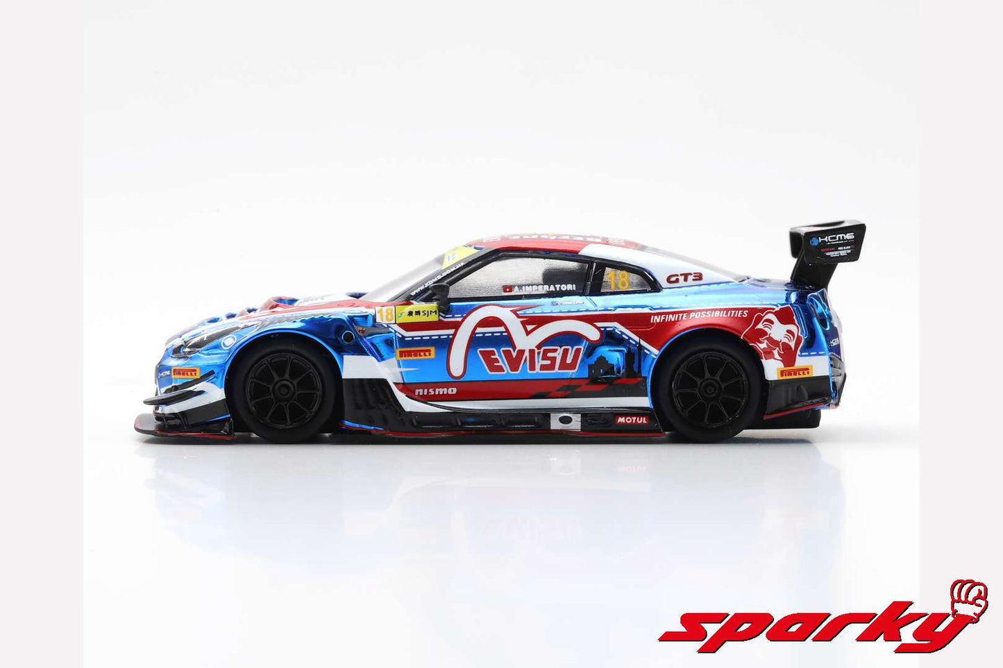 Spark 1:64 Nissan GT-R Nismo GT-R GT3 #18 KCMG 10th FIA GT World Cup Macau 2018 Alexandre Imperatori Y129