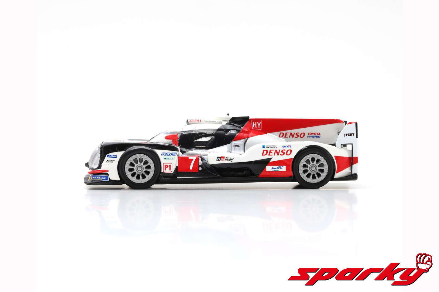 Spark 1:64 TOYOTA TS050 Hybrid #7 TOYOTA GAZOO Racing 2nd 24H Le Mans 2018 M.Conway - K.Kobayashi - J.M.Lopez Y134