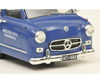 Schuco 1:43 Mercedes-Benz Race Car Transporter Blue Wonder 1955 450253800