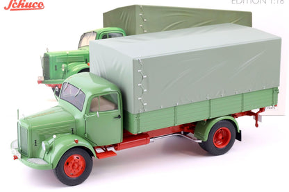 Schuco 1:18 Mercedes-Benz L3500 Truck Flatbed/Plane 450050100