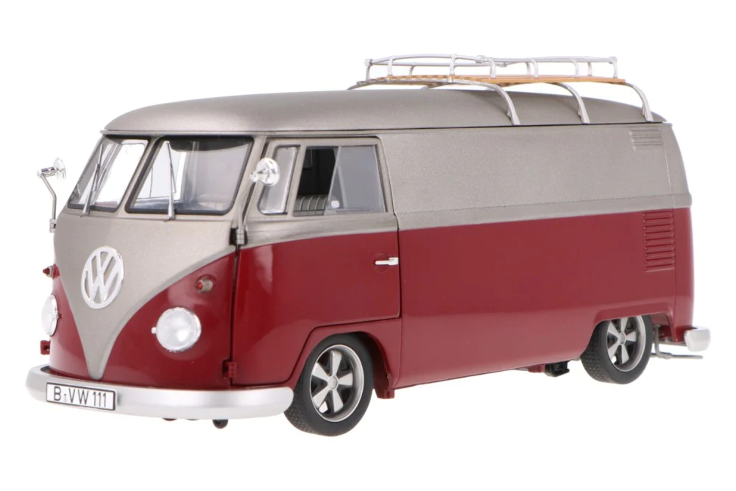 Schuco 1:18 Volkswagen VW T1 Samba Bus Hippie mit Gepäckträger Schuco 1:18 Volkswagen VW T1 Samba Bus Hippie mit Gepäckträger