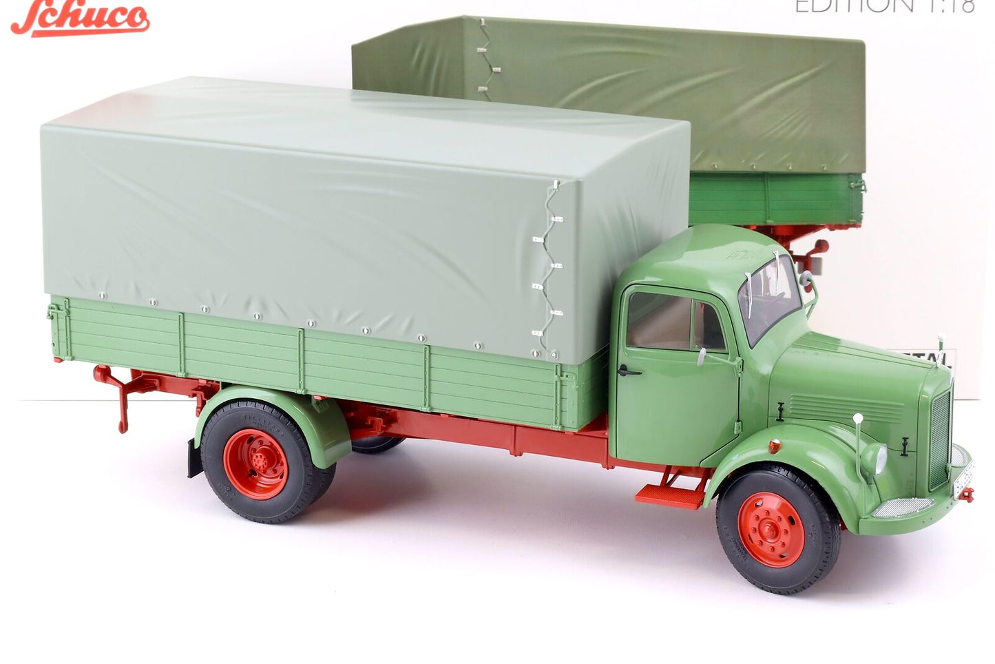 Schuco 1:18 Mercedes-Benz L3500 Truck Flatbed/Plane 450050100