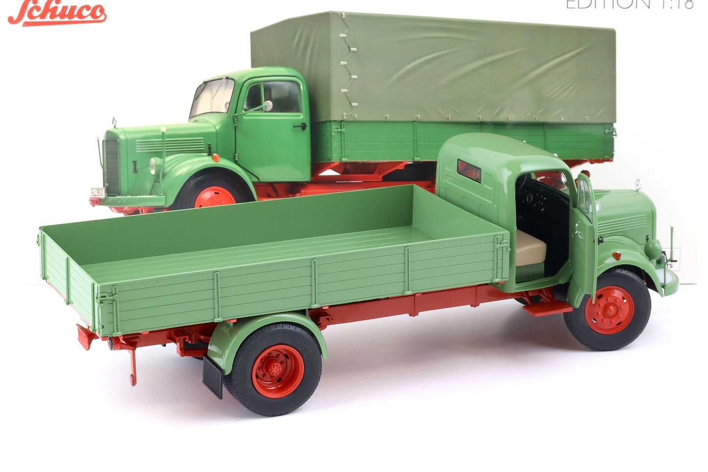 Schuco 1:18 Mercedes-Benz L3500 Truck Flatbed/Plane 450050100