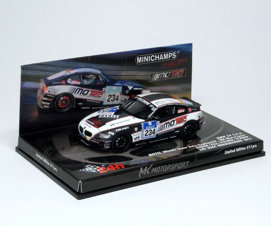 Minichamps 1:43 BMW Z4 3.0 SI Unger/Zils/Fisher/Schupp #234 24 Hours ADAC Nurburgring 2011 437111234