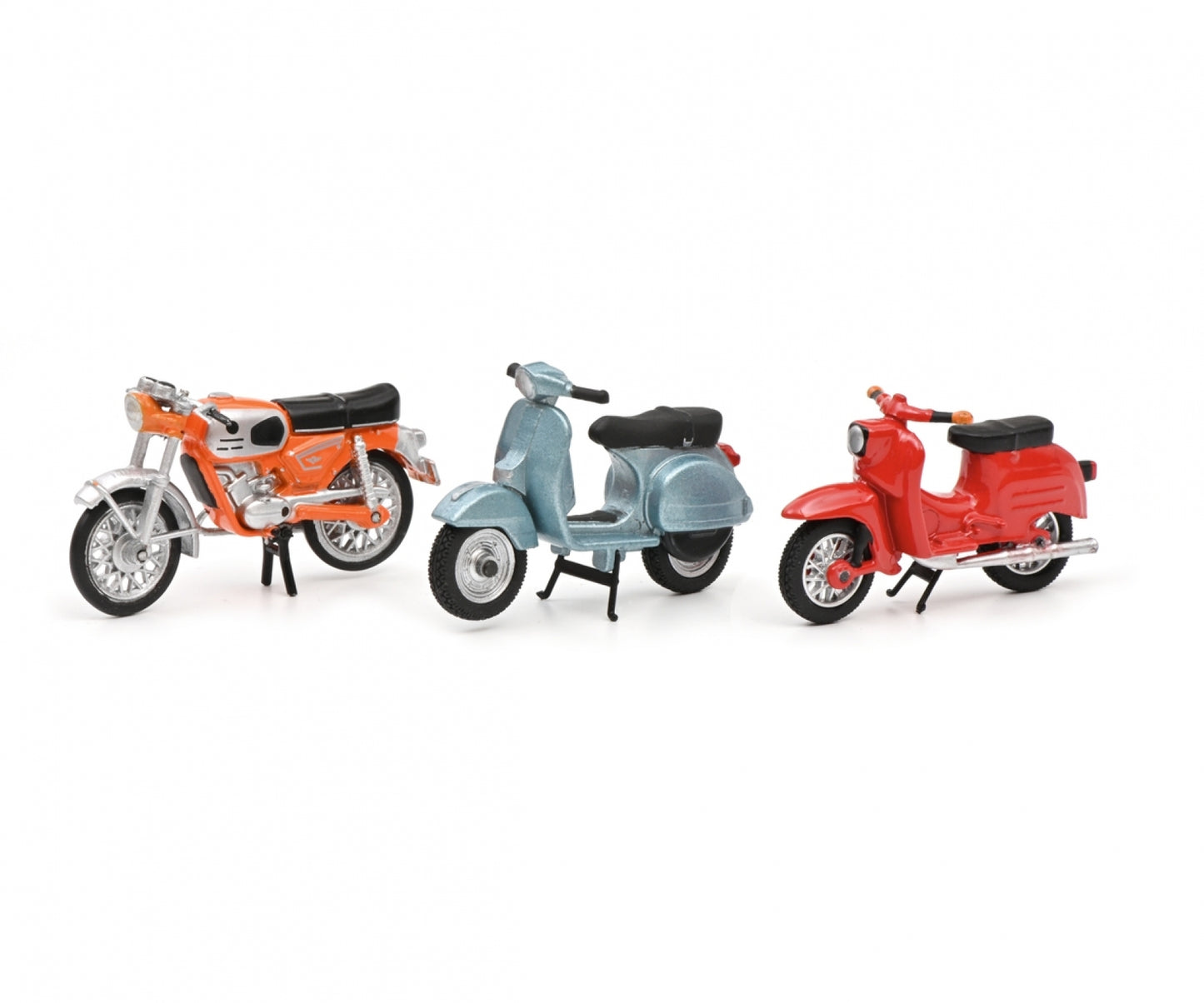 Schuco 1:43 Vespa PX - Schwalbe KR51 - KS50 Super Sport 3 motorcycles set 450380300