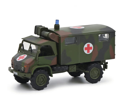 Schuco 1:87 Mercedes-Benz Unimog S404 Red Cross Camouflaged Bundeswehr 452667000