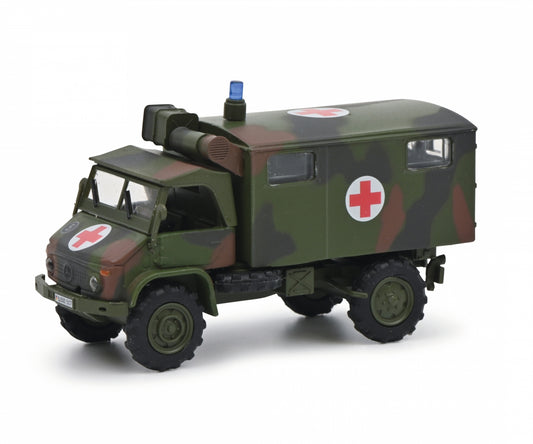 Schuco 1:87 Mercedes-Benz Unimog S404 Red Cross Camouflaged Bundeswehr 452667000