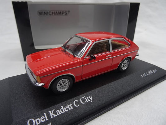 Minichamps 1:43 Opel Kadett C City 1978 Red 400048161