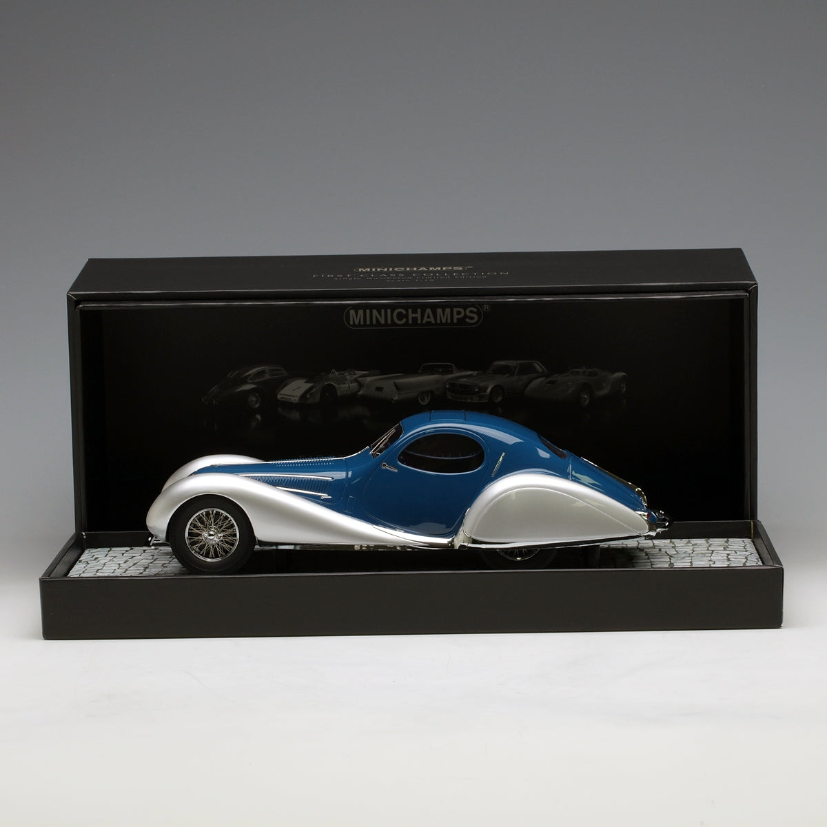 Minichamps 1:18 Talbot Lago T150-C-SS Coupe 1937 Blue/Silver 107117122