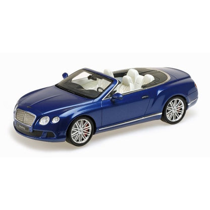 Minichamps 1:18 2013 Bentley Continental GT Speed Convertible Blue 107139331