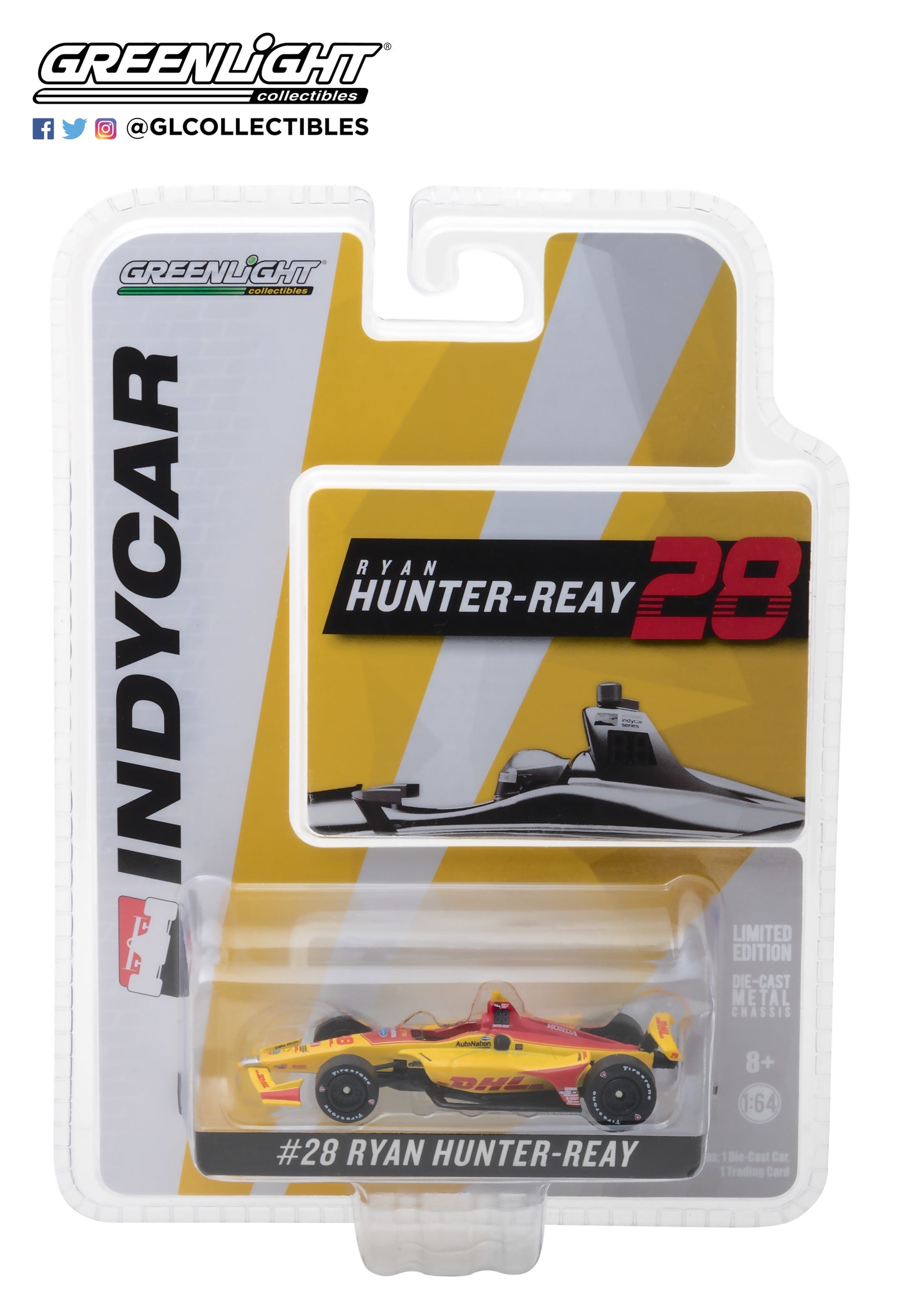 GreenLight 1:64 IndyCar Series 2018 #28 Ryan Hunter-Reay / Andretti Autosport DHL 10800