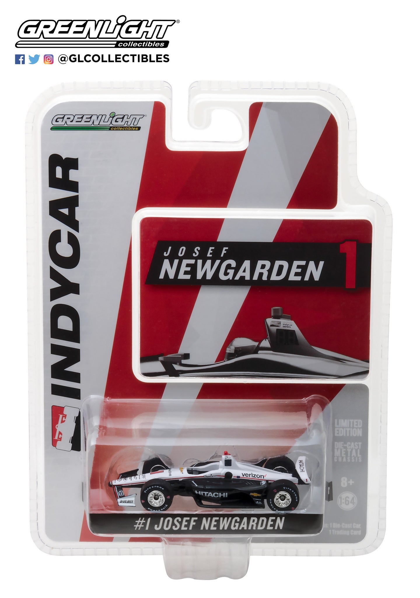GreenLight 1:64 IndyCar Series 2018 #1 Josef Newgarden / Team Penske Hitachi 10807