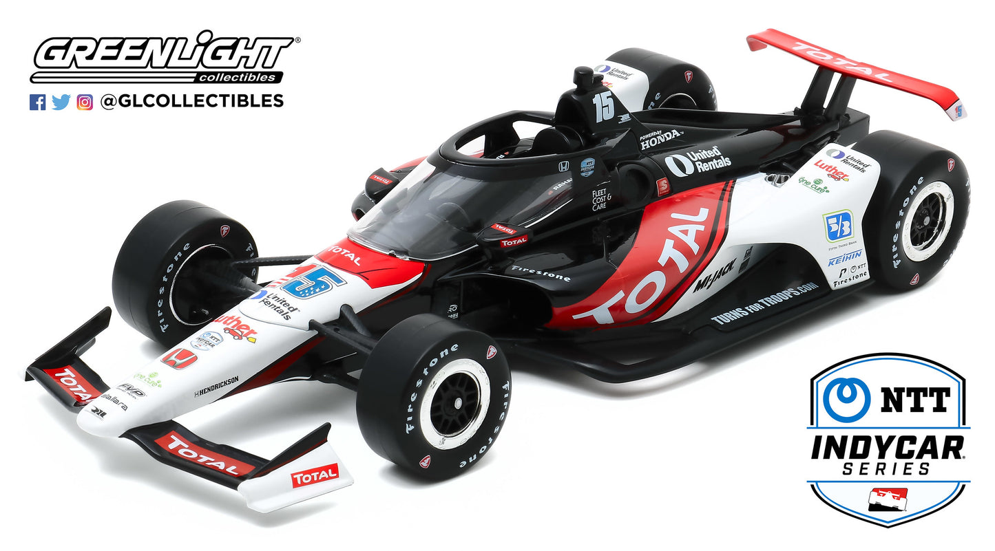 GreenLight 1:18 2020 NTT IndyCar Series - #15 Graham Rahal / Rahal Letterman Lanigan Racing, Total 11077