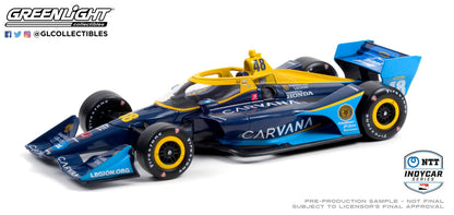 GreenLight 1:18 2021 NTT IndyCar Series - #48 Jimmie Johnson / Chip Ganassi Racing, Carvana (Road Course Configuration) 11105