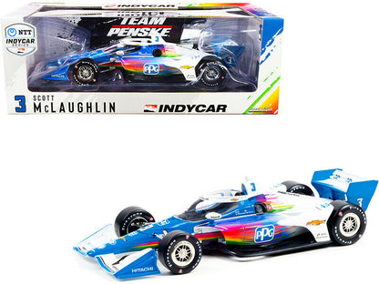 GreenLight 1:18 2021 NTT IndyCar Series - #3 Scott McLaughlin / Team Penske, PPG (Road Course Configuration) 11118