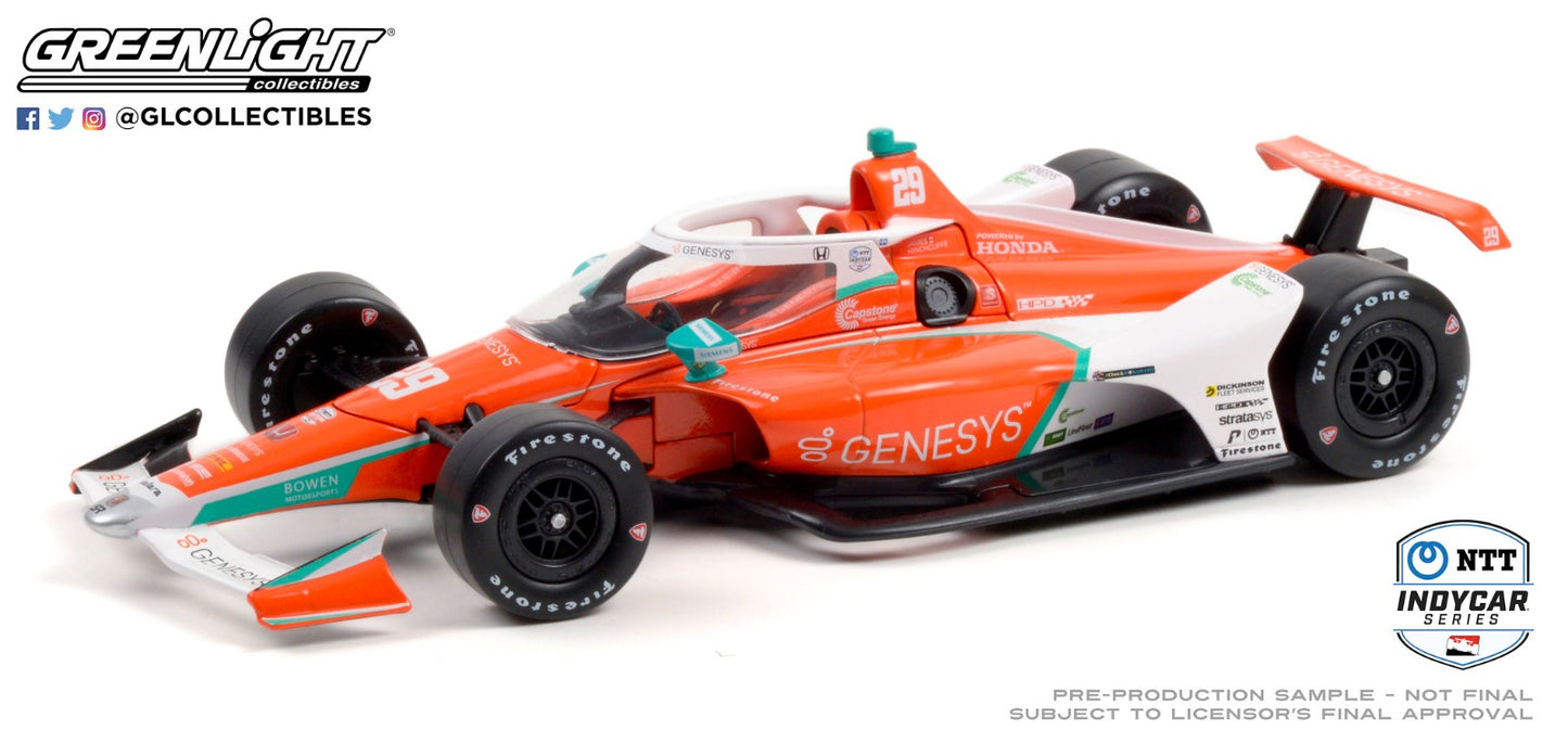 Greenlight 1:18 James Hinchcliffe Honda #29 IndyCar Series 2021 Lumière Greenlight 1:18 James Hinchcliffe Honda #29 IndyCar Series 2021 Lumière