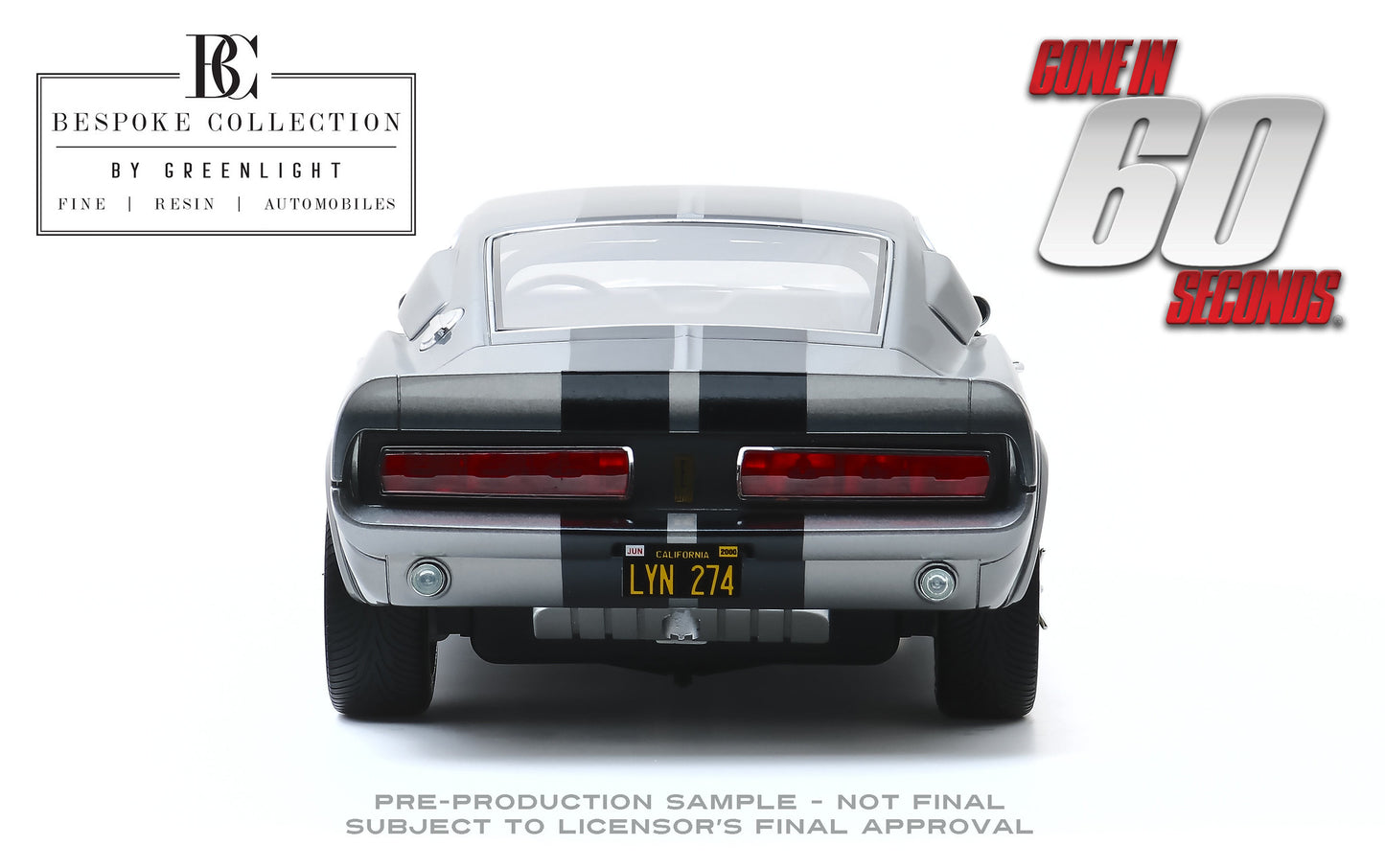GreenLight 1:12 Gone in Sixty Seconds (2000) - 1967 Ford Mustang Eleanor 12102