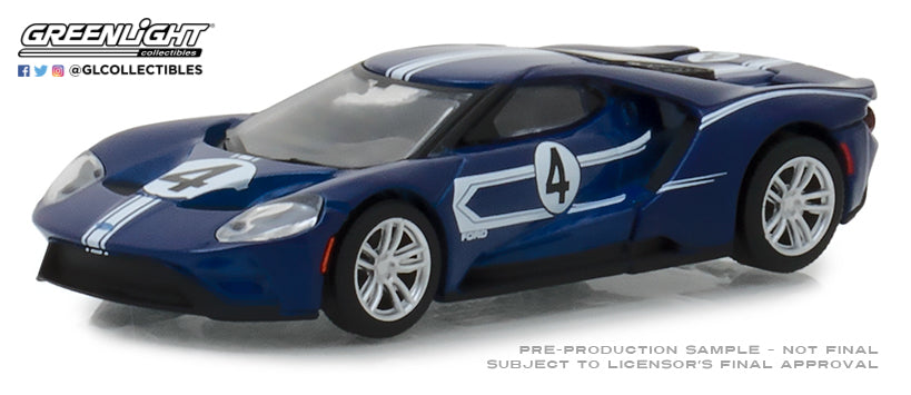 GreenLight 1/64 Ford Racing Heritage Series 2 - 2017 Ford GT 1967 #4 Ford GT40 Mk.IV Tribute 13220-C