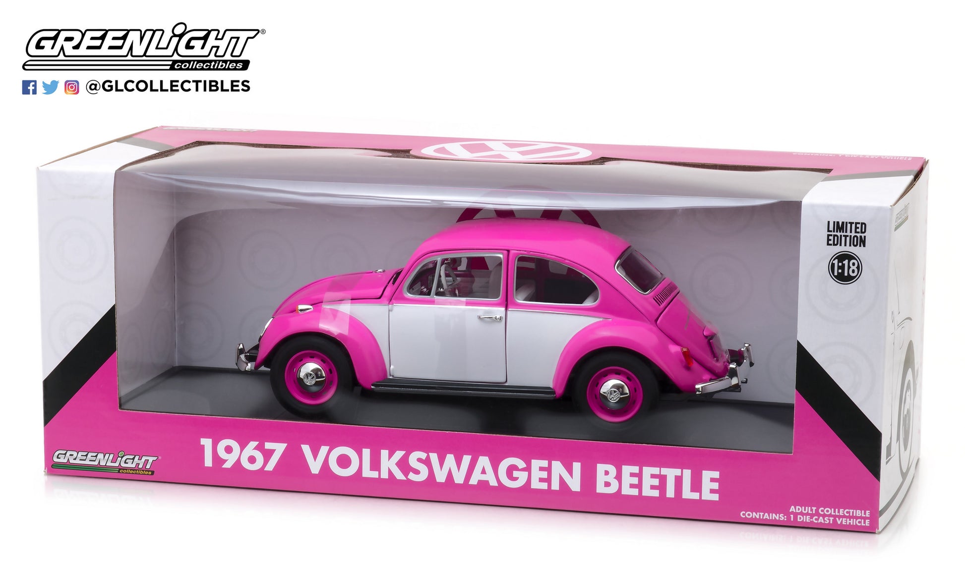 Voiture miniature – 1 Volkswagen Coccinelle (1967) en métal échelle 1 Voiture miniature – 1 Volkswagen Coccinelle (1967) en métal échelle 1
