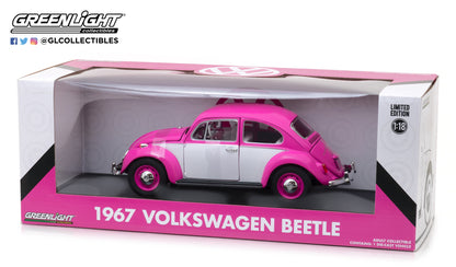 GreenLight 1/18 Volkswagen Beetle Right-Hand Drive Pink 13512