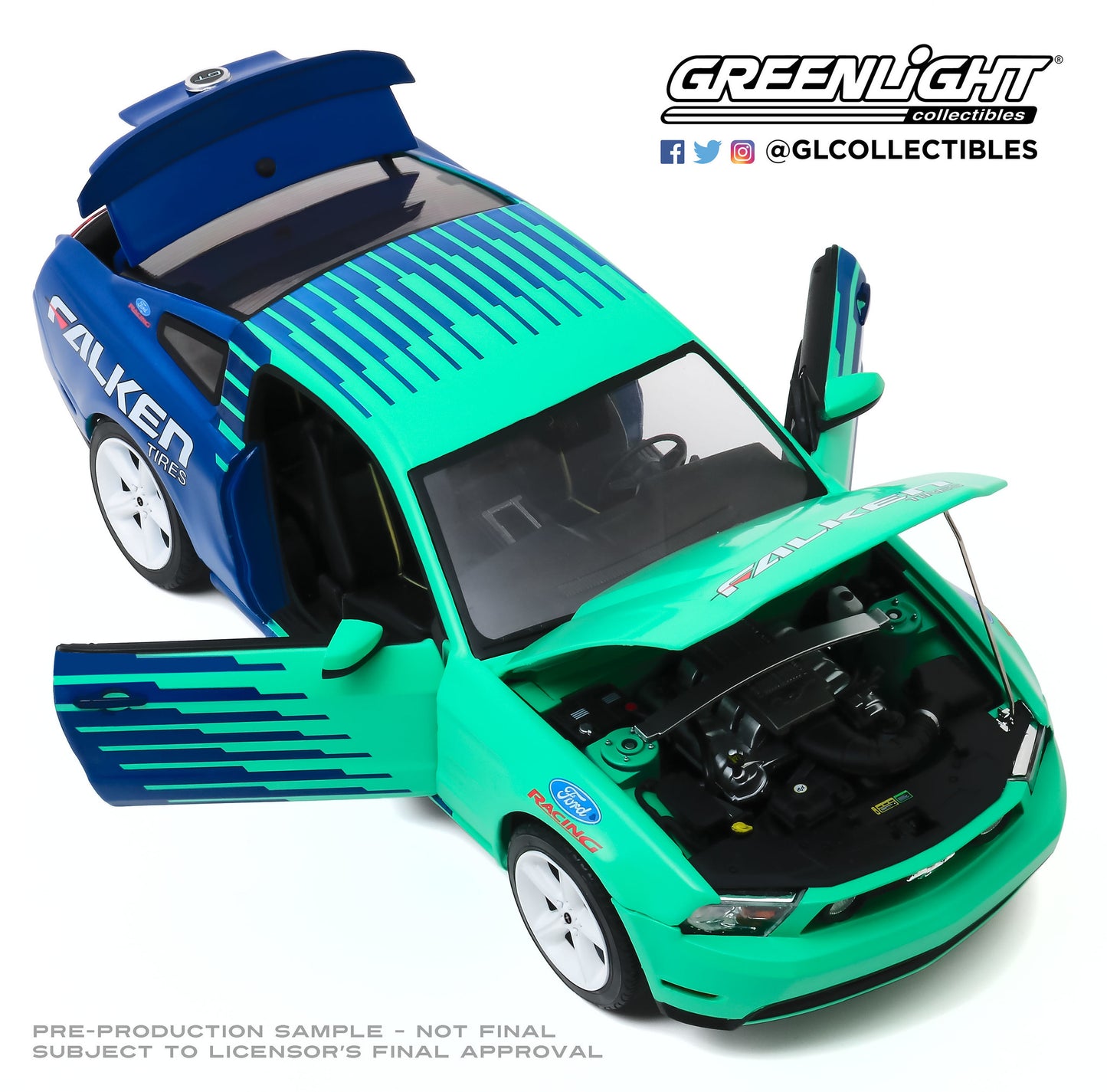 GreenLight 1:18 2010 Ford Mustang GT - Falken Tires 13552