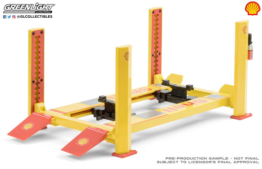 GreenLight 1:18 Four-Post Lift - Shell Oil #2 13583