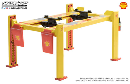 GreenLight 1:18 Four-Post Lift - Shell Oil #2 13583