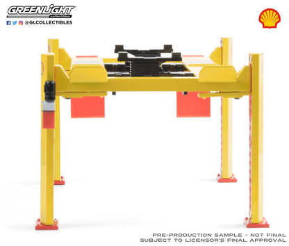 GreenLight 1:18 Four-Post Lift - Shell Oil #2 13583