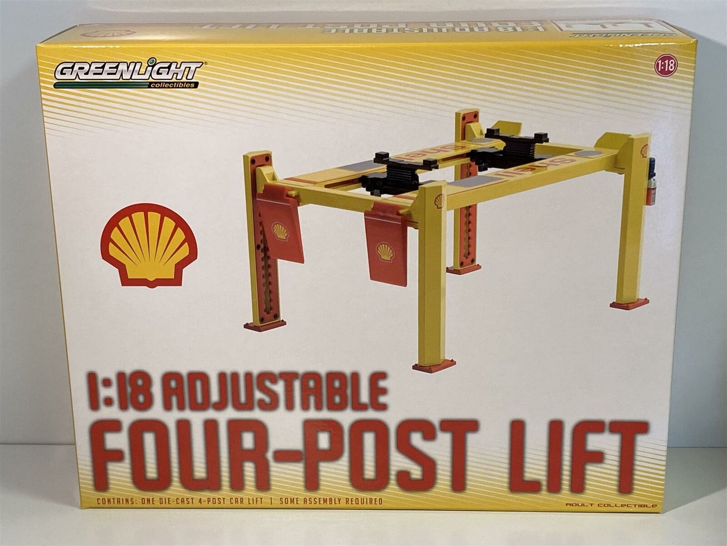 GreenLight 1:18 Four-Post Lift - Shell Oil #2 13583