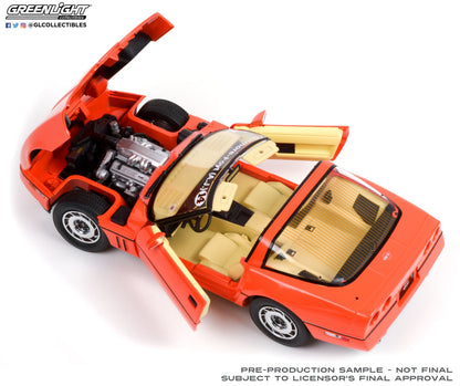 GreenLight 1:18 1984 Chevrolet Corvette C4 - Hugger Orange - Jim Gilmore & AJ Foyt Limited Edition Special Order (Only 2 Produced) 13595