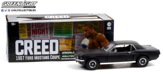 GreenLight 1:18 Creed (2015) - Adonis Creed s 1967 Ford Mustang Coupe - Matte Black 13611