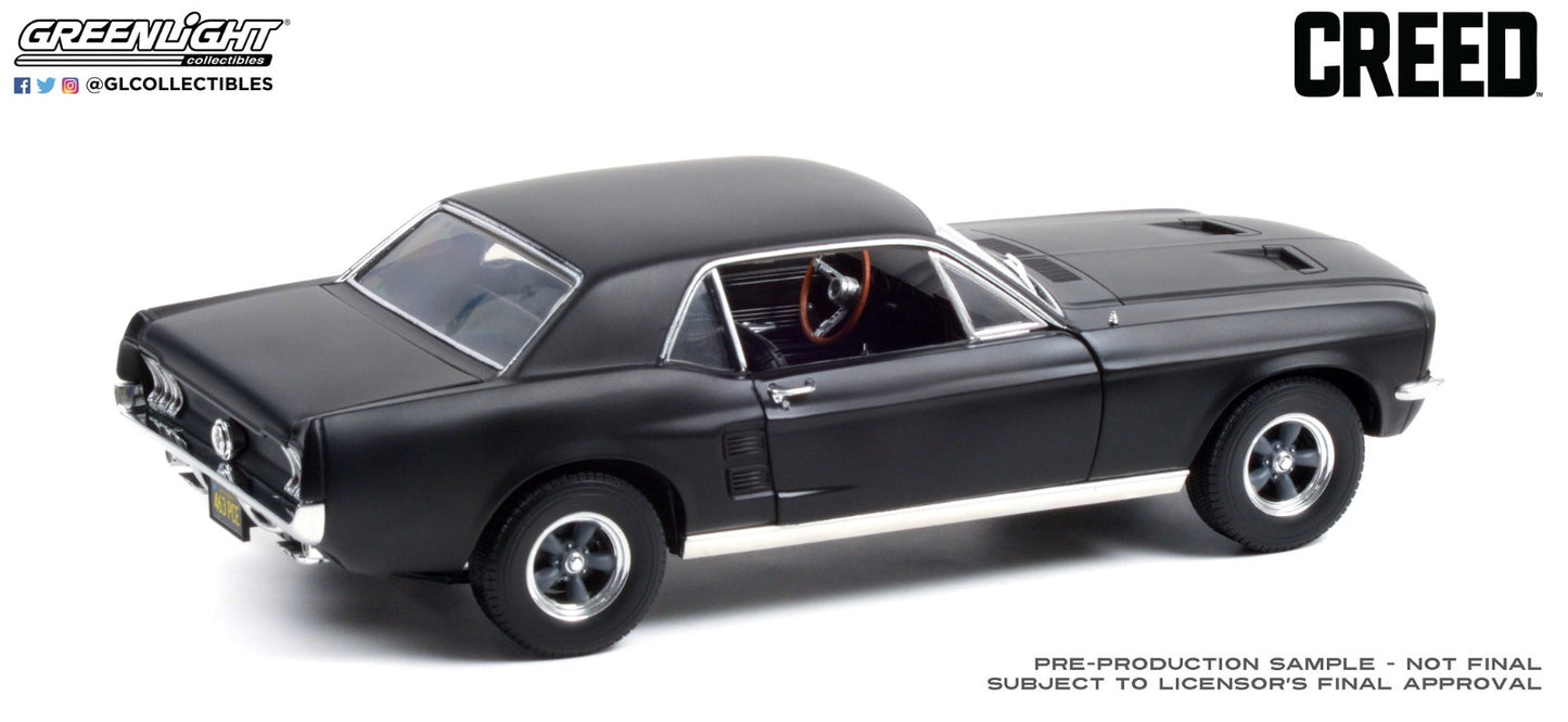 GreenLight 1:18 Creed (2015) - Adonis Creed s 1967 Ford Mustang Coupe - Matte Black 13611