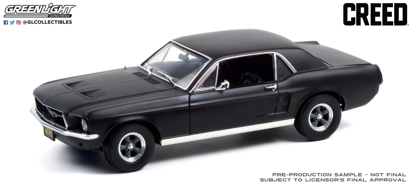 GreenLight 1:18 Creed (2015) - Adonis Creed s 1967 Ford Mustang Coupe - Matte Black 13611