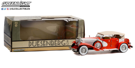 GreenLight 1:18 Duesenberg II SJ - Red and White (Top-Up) 13627
