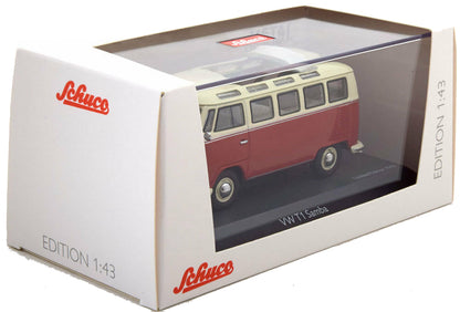 Schuco 1/43 Volkswagen T1b Samba red-beige 450374300