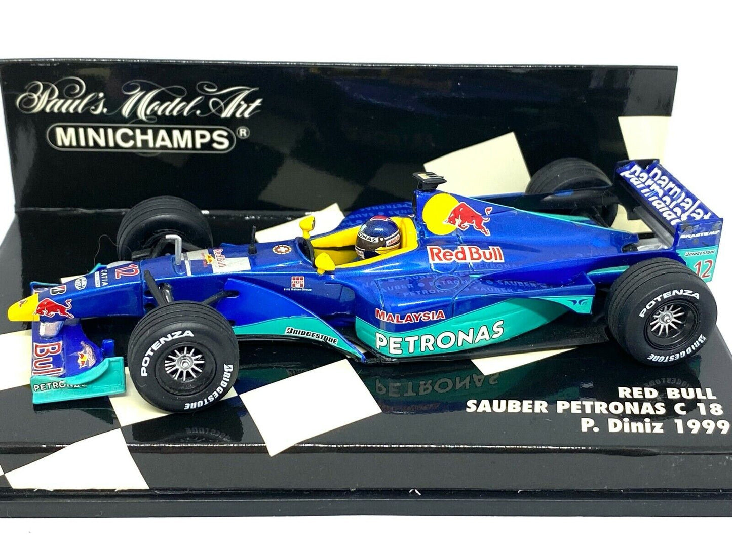 Minichamps 1:43 Sauber Petronas C18 Red Bull #12 Formula1 1999 P.Diniz 430990012