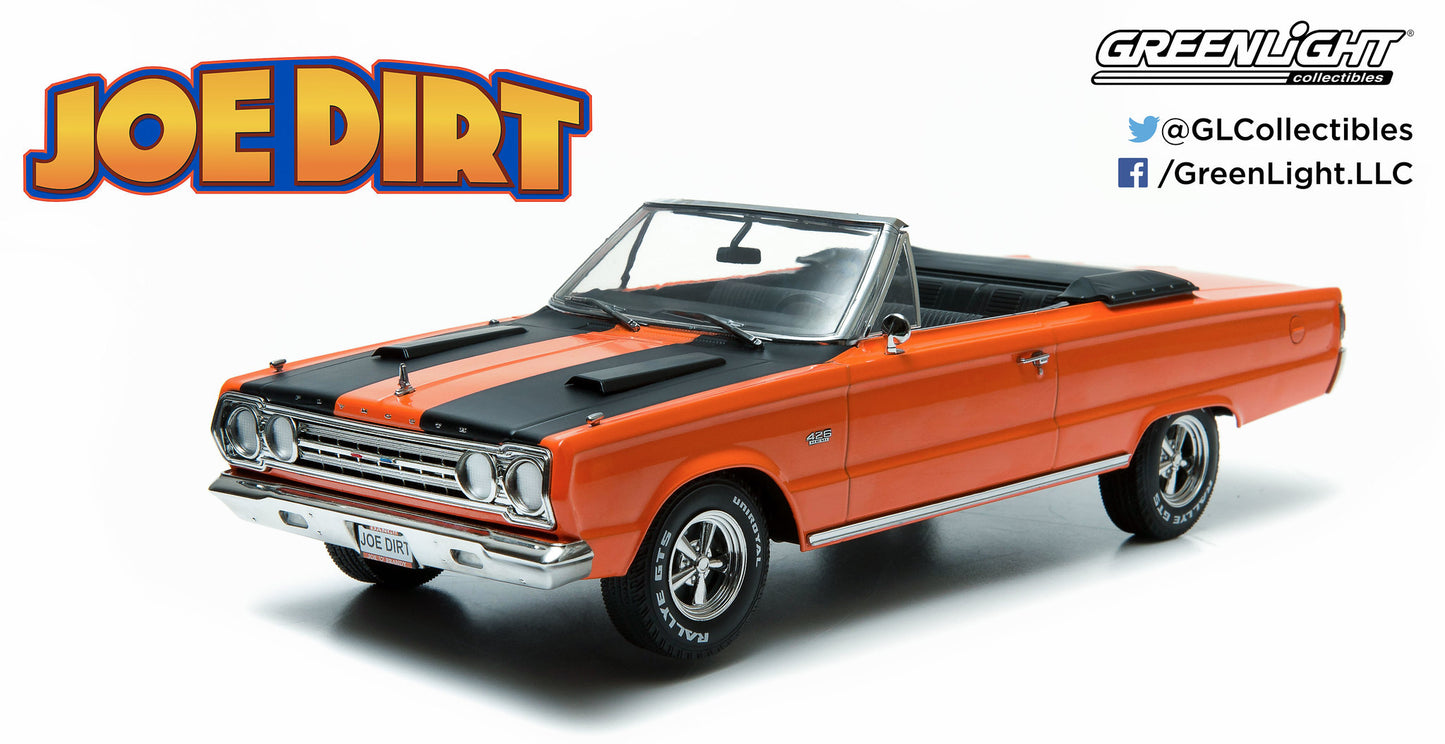 GreenLight 1:18 1967 Plymouth Belvedere GTX "Joe Dirt" Movie Orange 19006