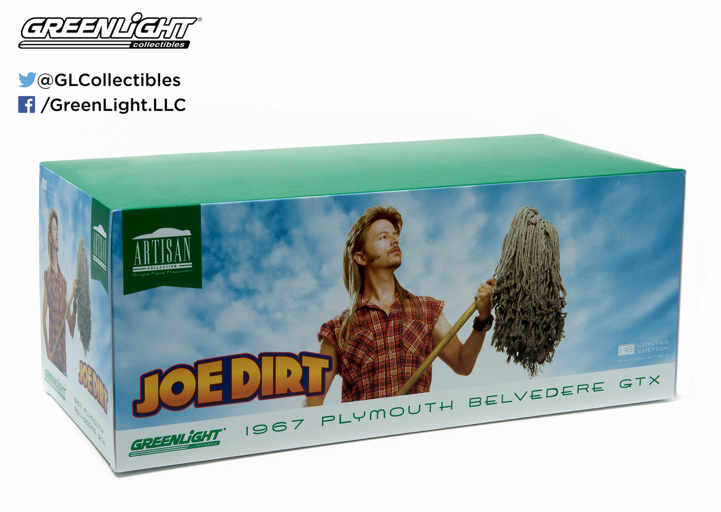 GreenLight 1:18 1967 Plymouth Belvedere GTX "Joe Dirt" Movie Orange 19006