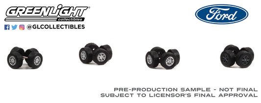 GreenLight 1:64 Auto Body Shop - Wheel & Tire Packs Series 7 - Thirteenth Generation (2015-20) Ford F-Series Solid Pack 16170-C