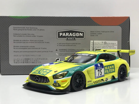 Paragon 1:18 Mercedes-AMG GT3: Mann Filter / Zakspeed #75 (DE) 2016 6th: 24hr Nurburgring PA-88019