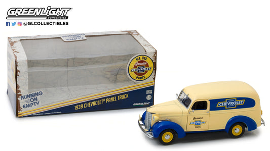 GreenLight 1:24 Running on Empty - 1939 Chevrolet Panel Truck Genuine Chevrolet Parts 18242