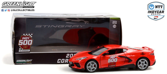 GreenLight 1:24 2020 Chevrolet Corvette C8 Stingray Coupe - 104th Running of the Indianapolis 500 Official Pace Car 18258