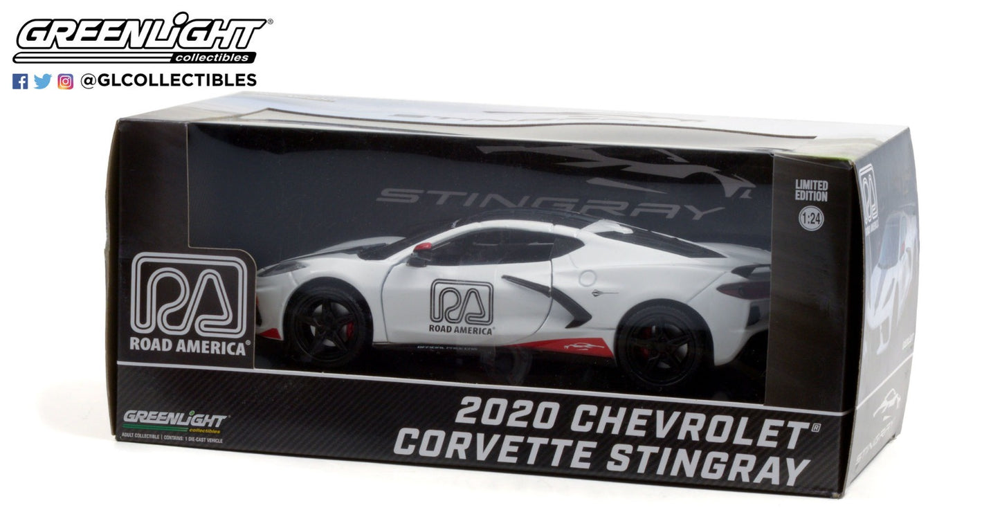 GreenLight 1:24 2020 Chevrolet Corvette C8 Stingray Coupe - Road America Official Pace Car 18259
