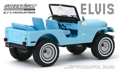 GreenLight 1:18 Artisan Collection - Elvis Presley (1935-77) - Jeep CJ-5 - Sierra Blue 19061