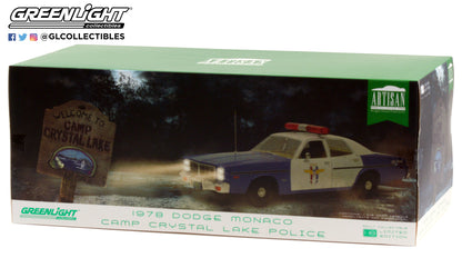 GreenLight 1:18 Artisan Collection - 1978 Dodge Monaco - Crystal Lake Police 19068