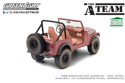 GreenLight 1:18 Artisan Collection - The A-Team (1983-87 TV Series) - Jeep CJ-7 - Animal Preserve 19091