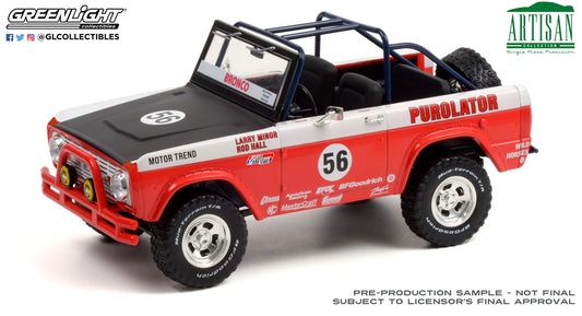 GreenLight 1:18 Artisan Collection - 1969 Ford Baja Bronco #56 Purolator Tribute Edition 19104