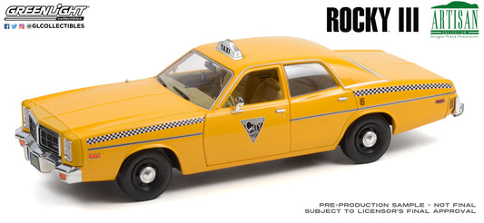 GreenLight 1:18 Artisan Collection - Rocky III (1982) - 1978 Dodge Monaco - City Cab Co. 19111