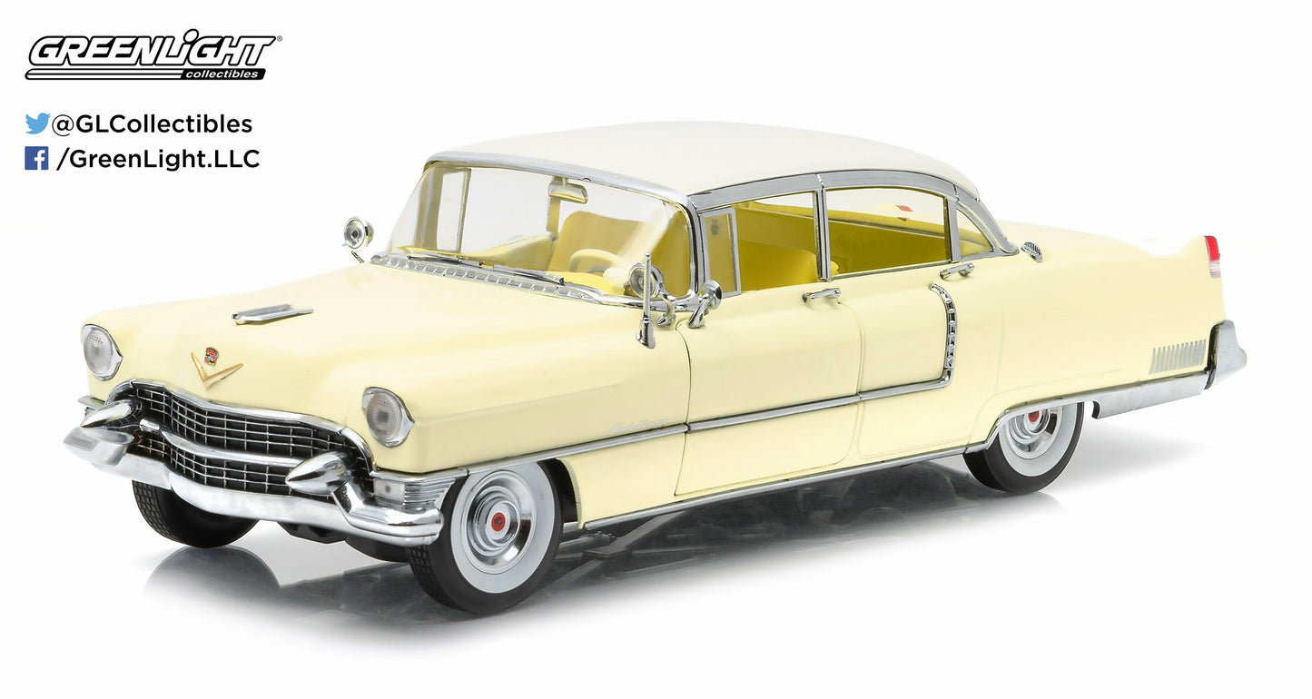 GreenLight 1:18 1955 Cadillac Fleetwood Series 60 Yellow 12937