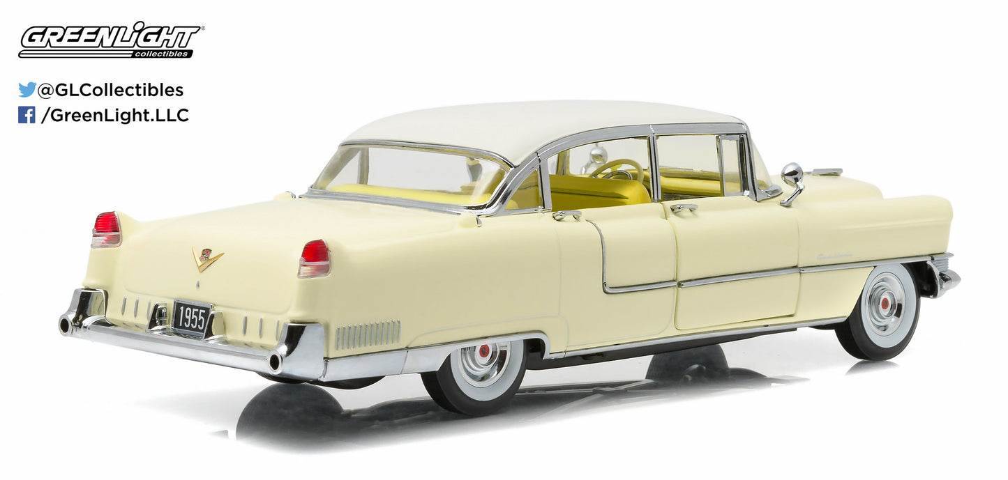 GreenLight 1:18 1955 Cadillac Fleetwood Series 60 Yellow 12937